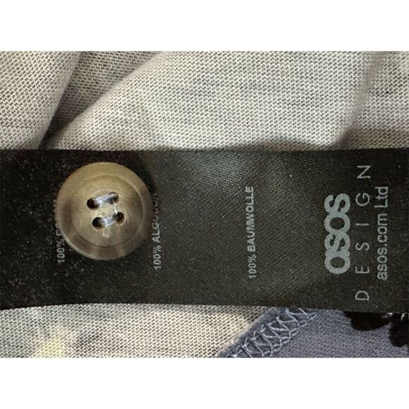 ASOS Maternity Floral Mini Dress Blue V-Neck Size 4 Casual Wear - Picture 5 of 8